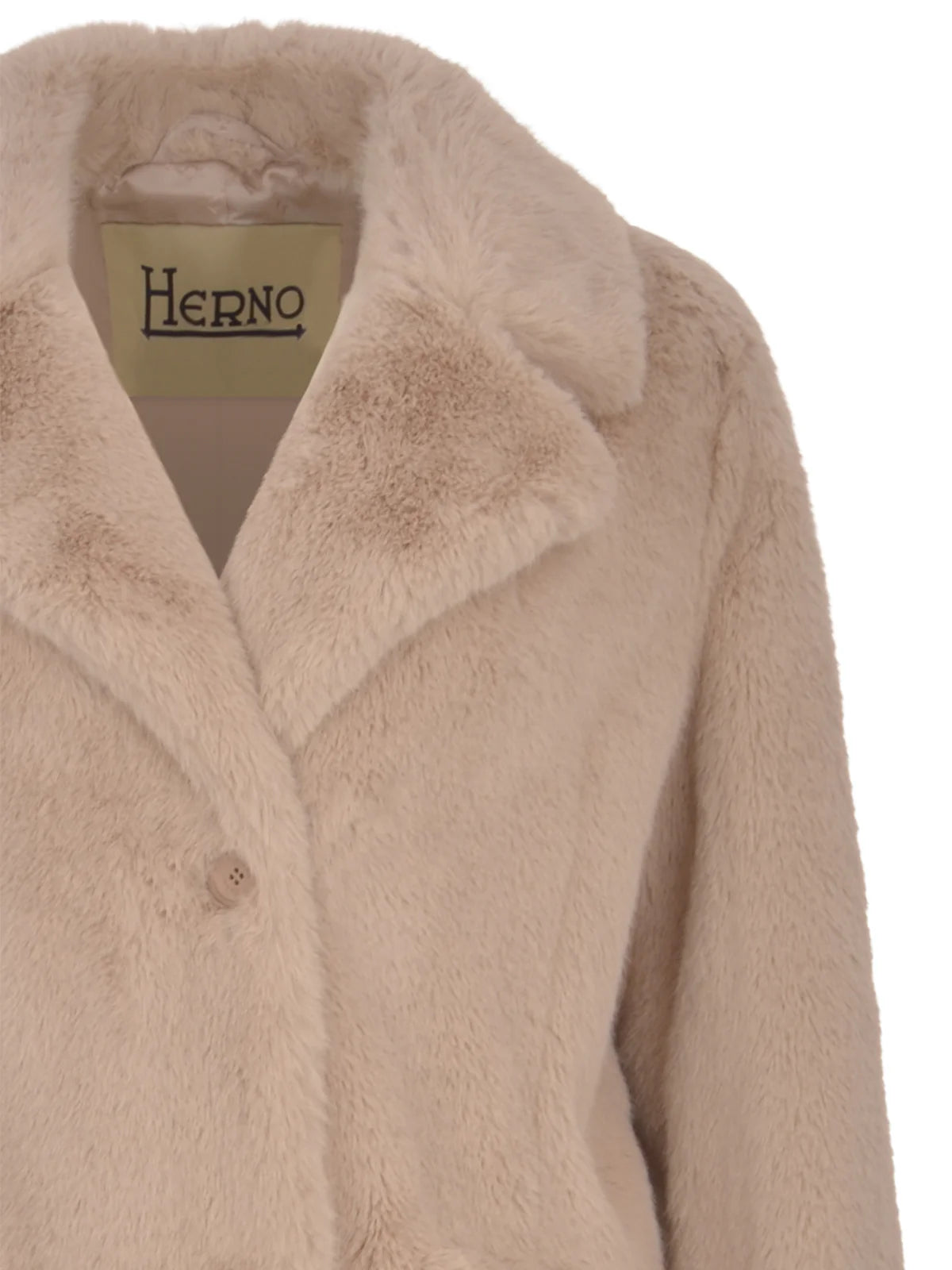 Coat in Faux Mink Fur W